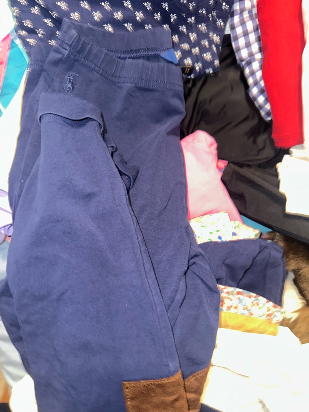 Polo by Ralph Lauren Navy Blue Kids Leggings